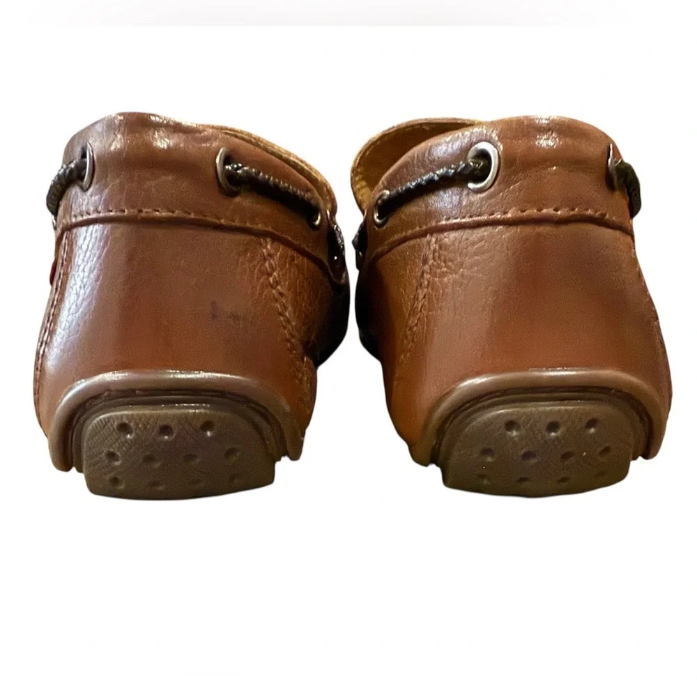 Marc Joseph New York Handcrafted Leather Driving Moccasins Loafers Brown Size 10 - Picture 7 of 10